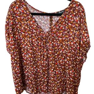 Madewell Floral Boho Top Large NWOT